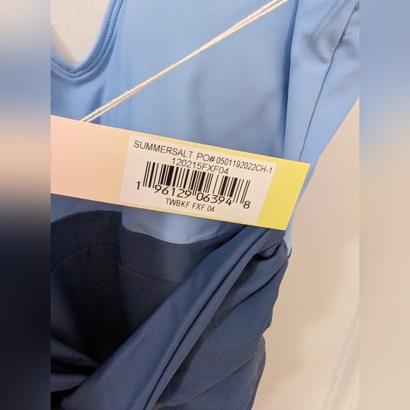 Summersalt The Twist Backflip One-piece Blue Swimsuit size 4 - Picture 5 of 11